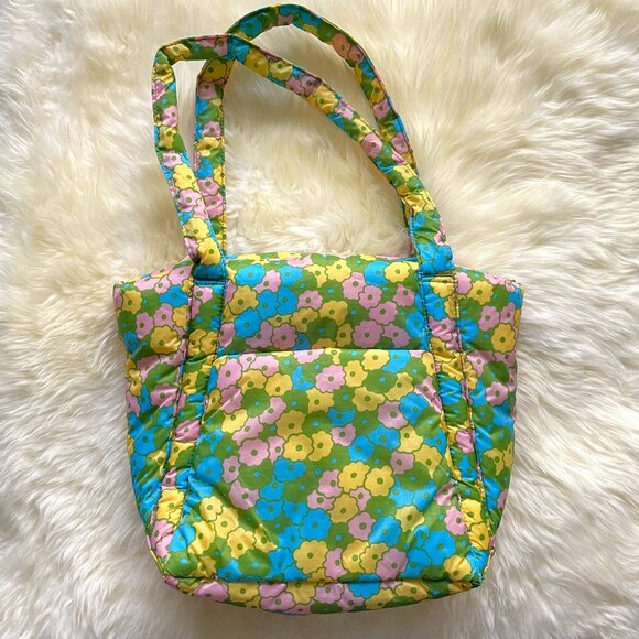 BAGGU Handbags - NWOT BAGGU Puffy Mini Tote Flowerbed